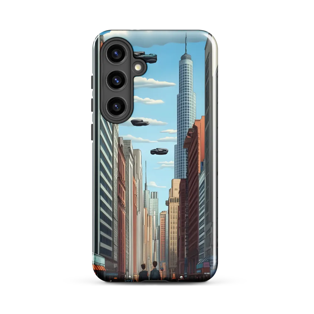 Futuristic Stroll through the Urban Skyline