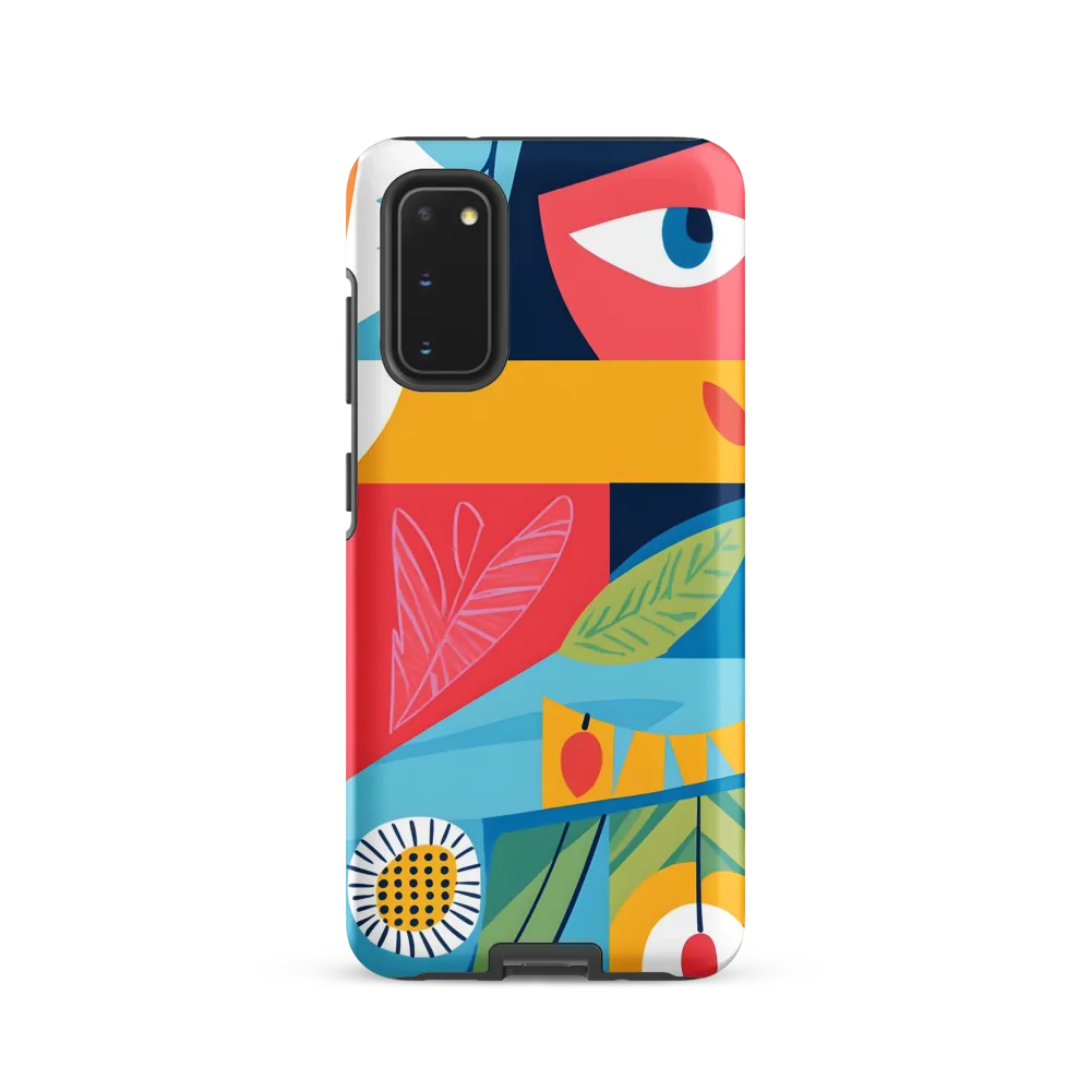 Vibrant Geometric Visage
