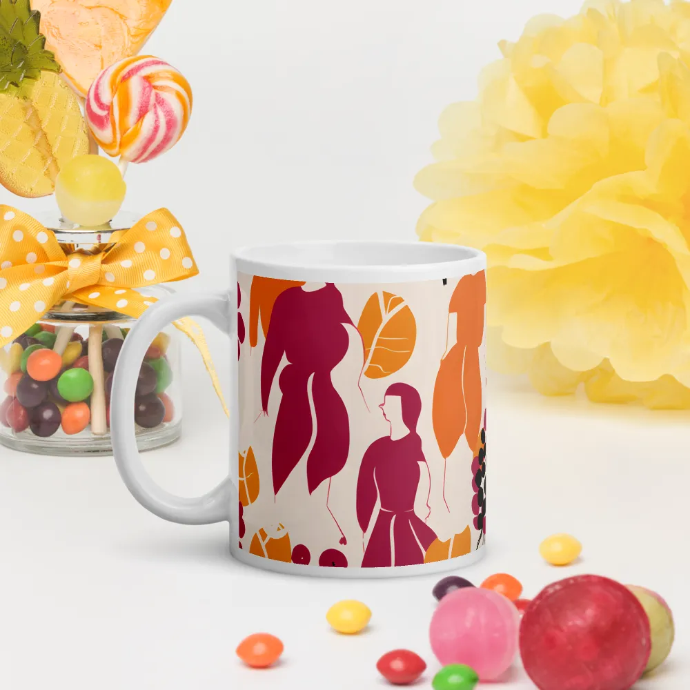 Fashion and Flora: An Abstract Dance | Mugs | Multiple Sizes & Colors