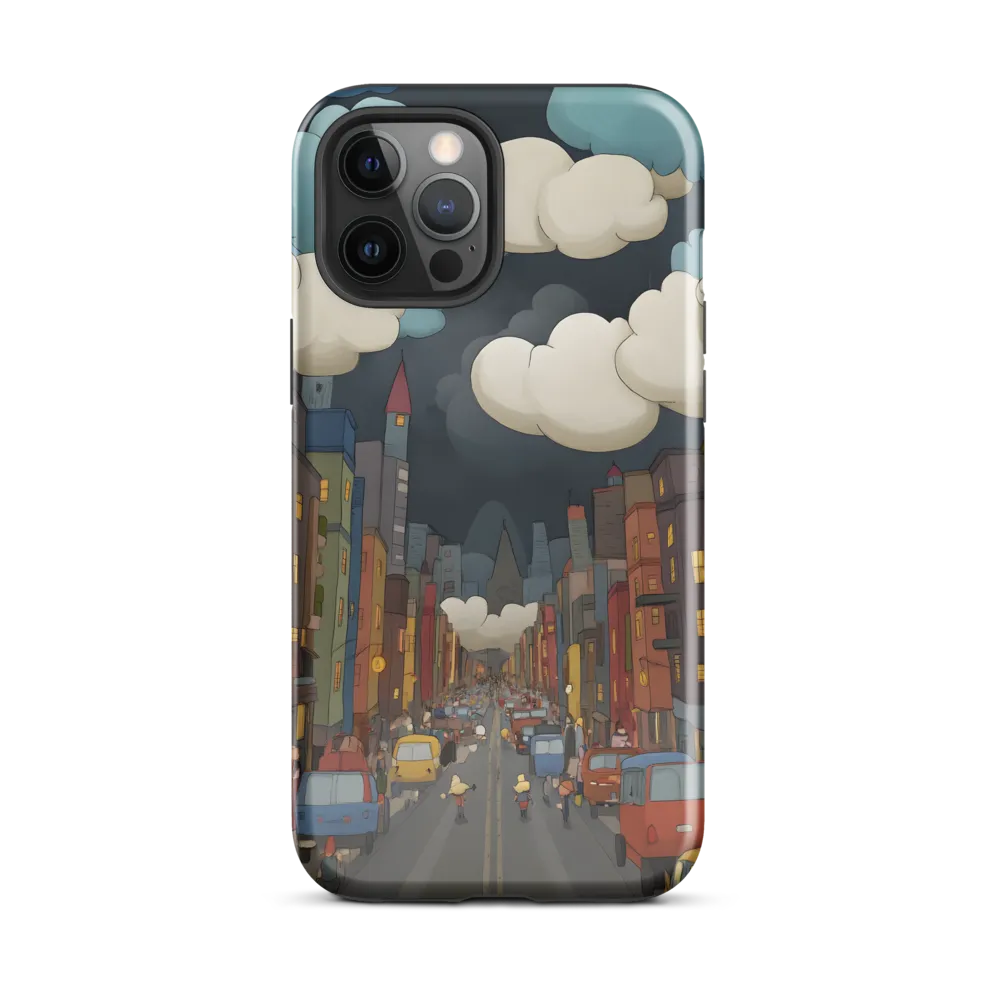 Urban Symphony: A City Awakens at Dusk | Phone Case |  12 Pro Max | Tough Case | Glossy
