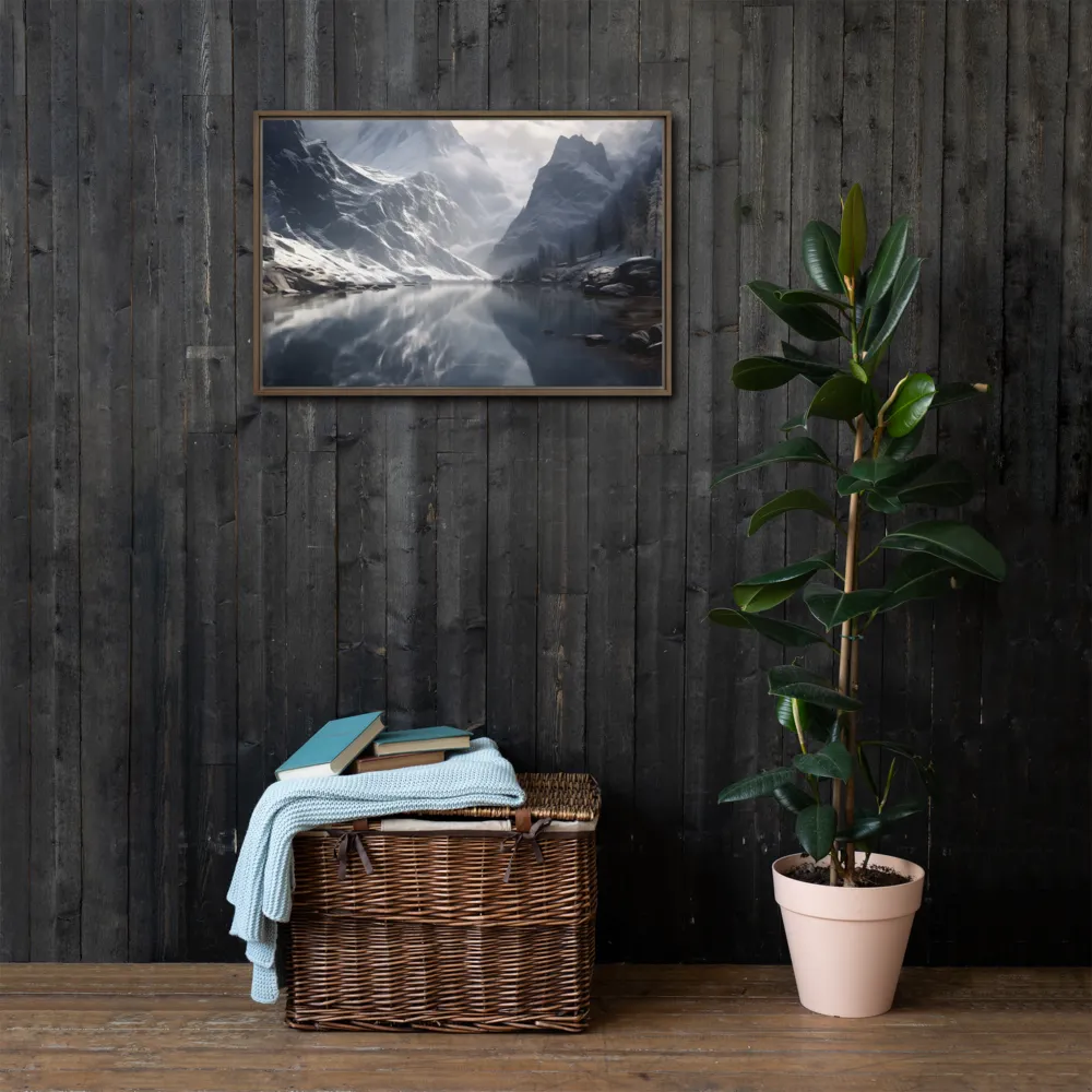 Echoes of Tranquility | Canvas with Brown Frame | 20″×30″
