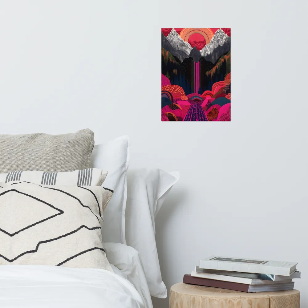 Ethereal Cascade: A Surreal Landscape | Poster | 12″×16″