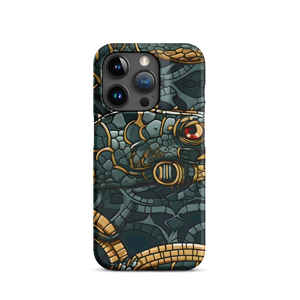 Reptilian Elegance: A Digital Art Nouveau Tapestry