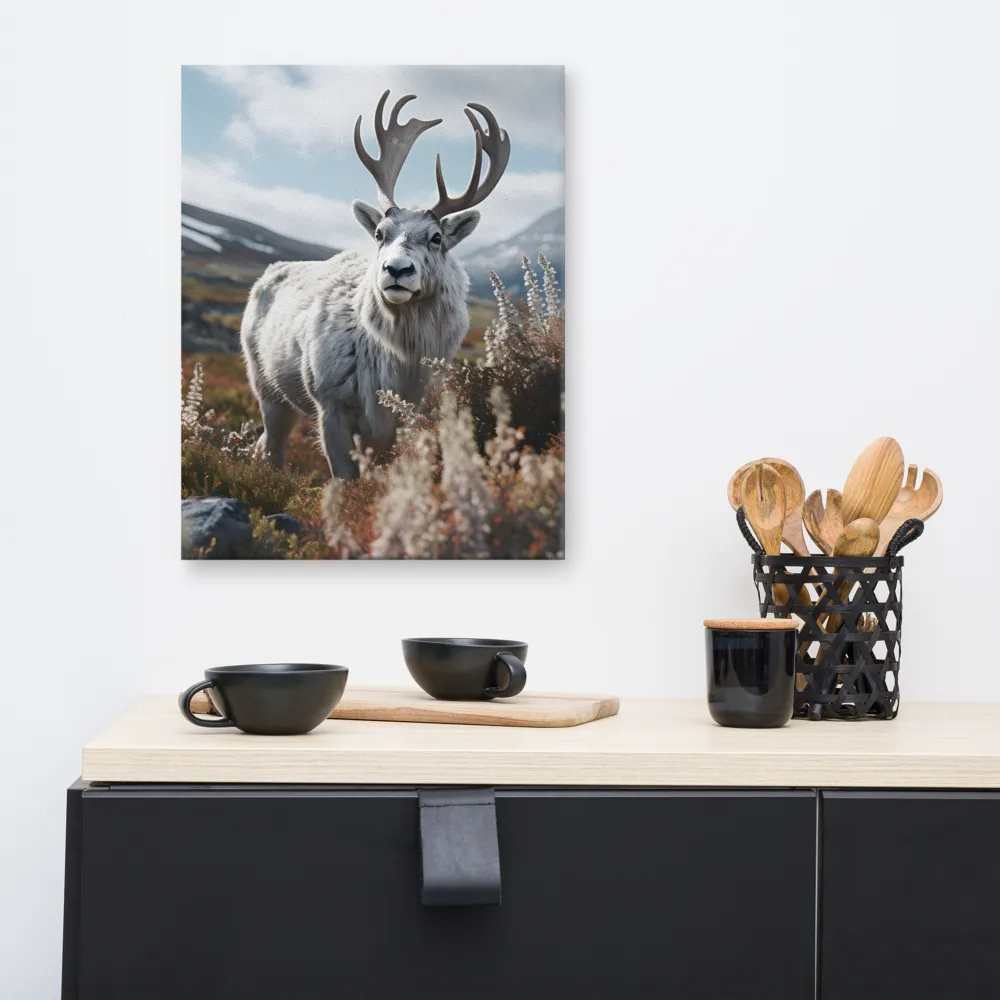 Majestic Harmony: The Reindeer in Nature | Canvas | 16″×20″