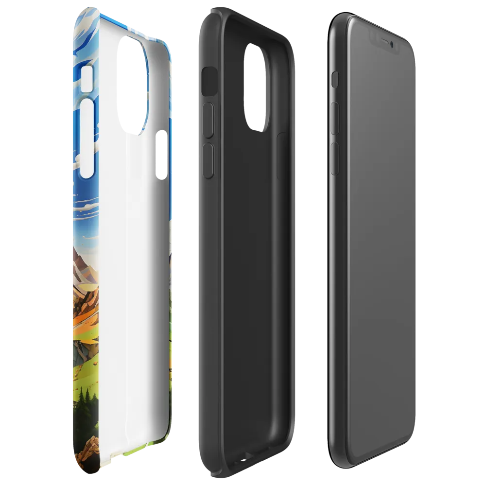 Geometric Symphony of Nature | Phone Case |  11 Pro Max | Tough Case | Glossy