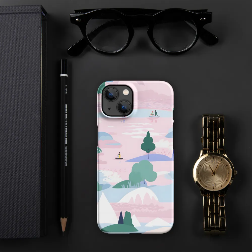 Whimsical Reflections: A Journey Through Landscapes | Phone Case |  13 | Snap Case | Matte
