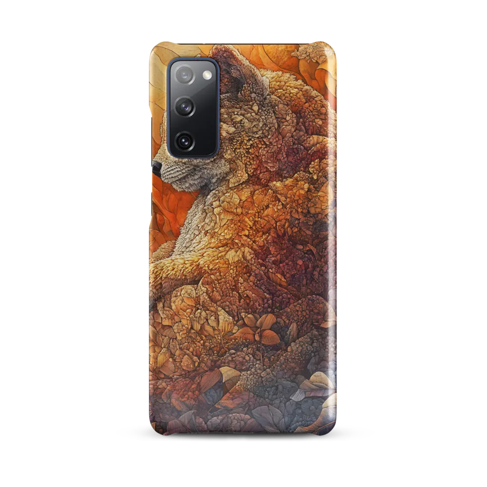 Amber Sentinel — Fox in a Floral Tapestry