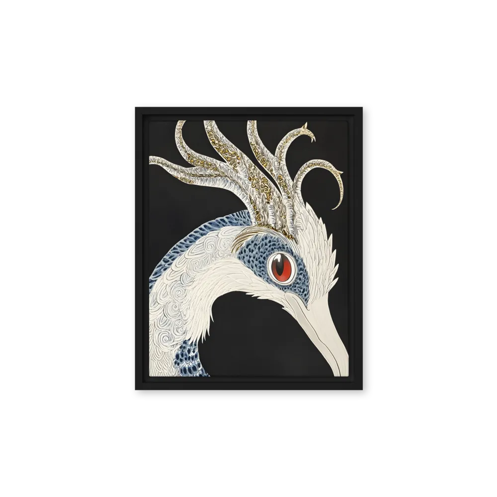 Elegance of the Majestic Peacock | Canvas with Black Frame | 11″×14″