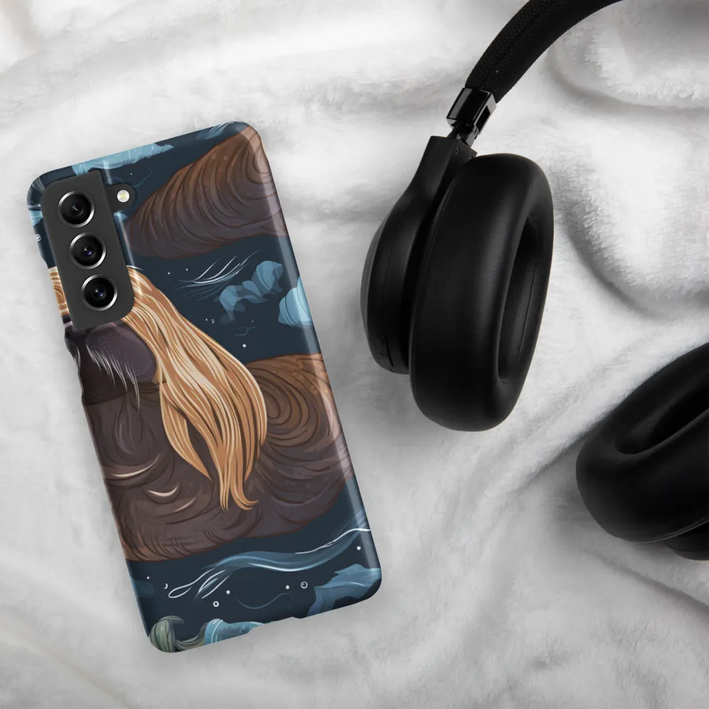 Whimsical Walruses in Deep Blue