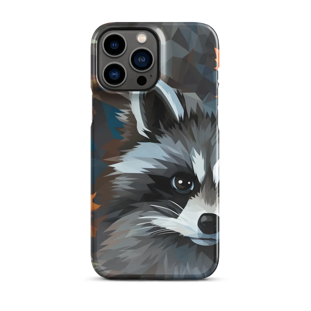 Whispers of Autumn: The Raccoon's Gaze | Phone Case |  13 Pro Max | Snap Case | Glossy