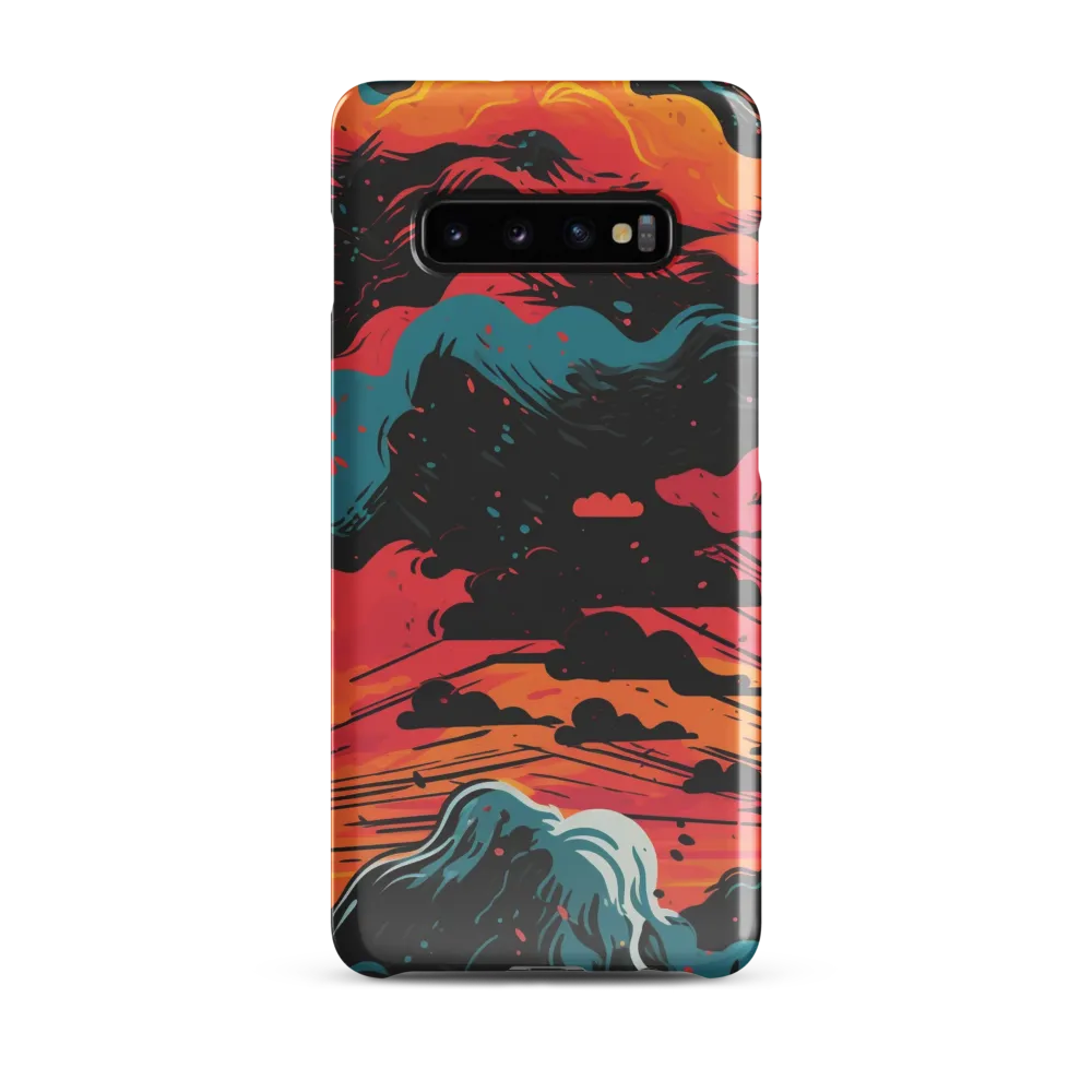 Ethereal Twilight: A Dramatic Landscape in Motion | Phone Case |  S10 Plus | Snap Case | Glossy