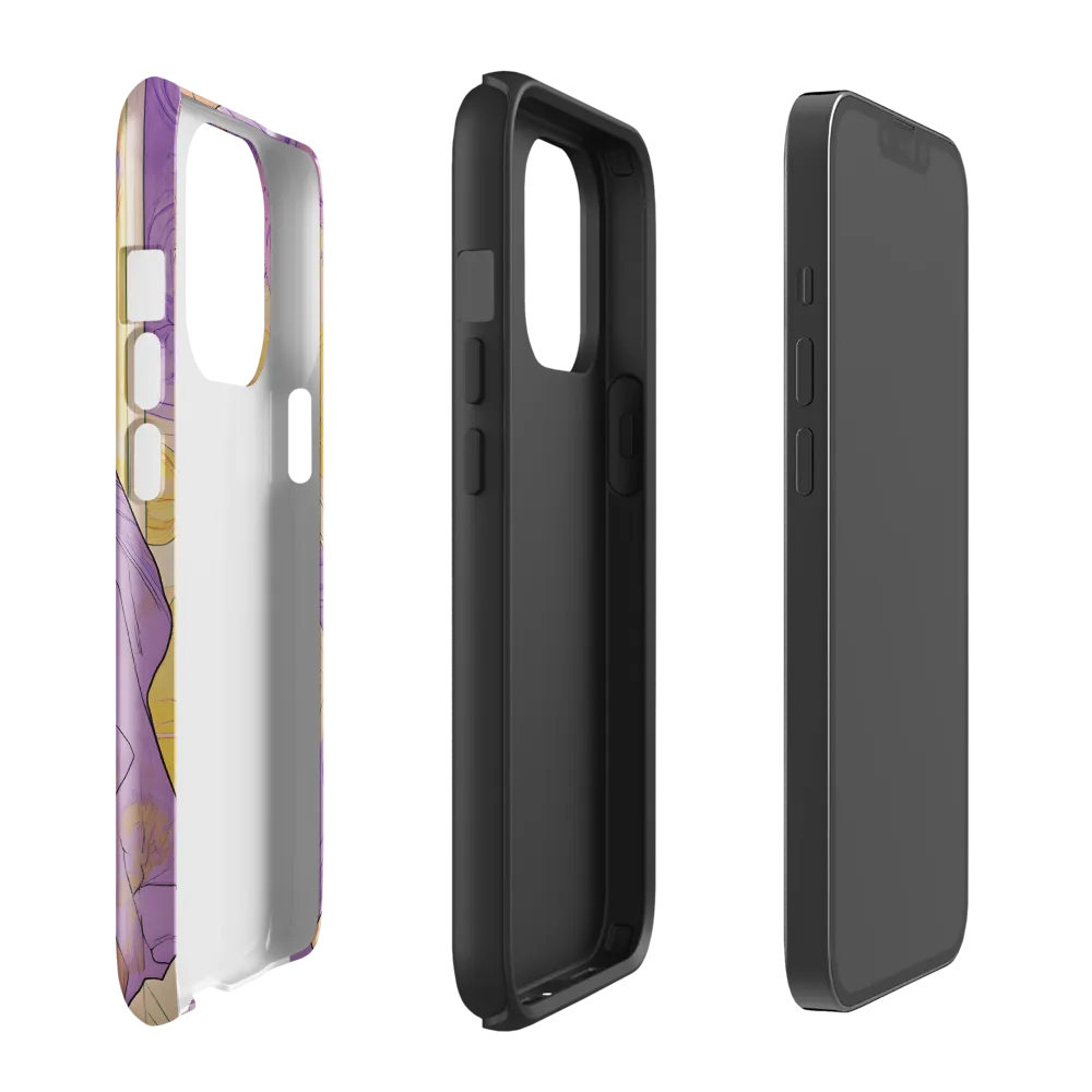 Elegance in Floral Harmony | Phone Case |  13 Pro | Tough Case | Glossy