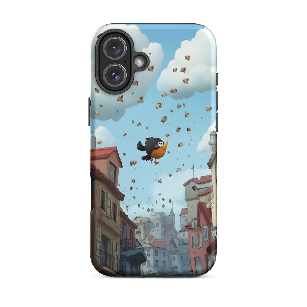 A Whimsical Flight Through Bread and Sky