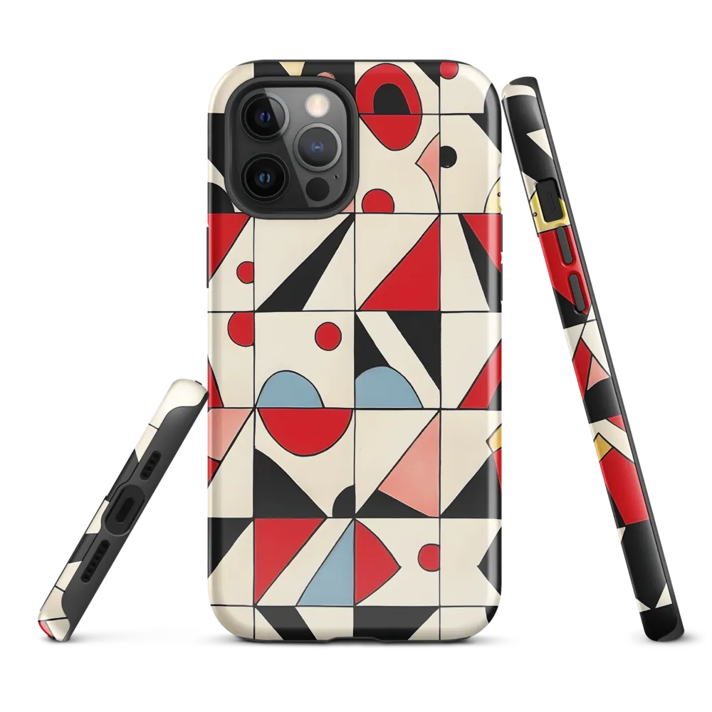 Dynamic Geometric Harmony | Phone Case |  12 Pro Max | Tough Case | Glossy