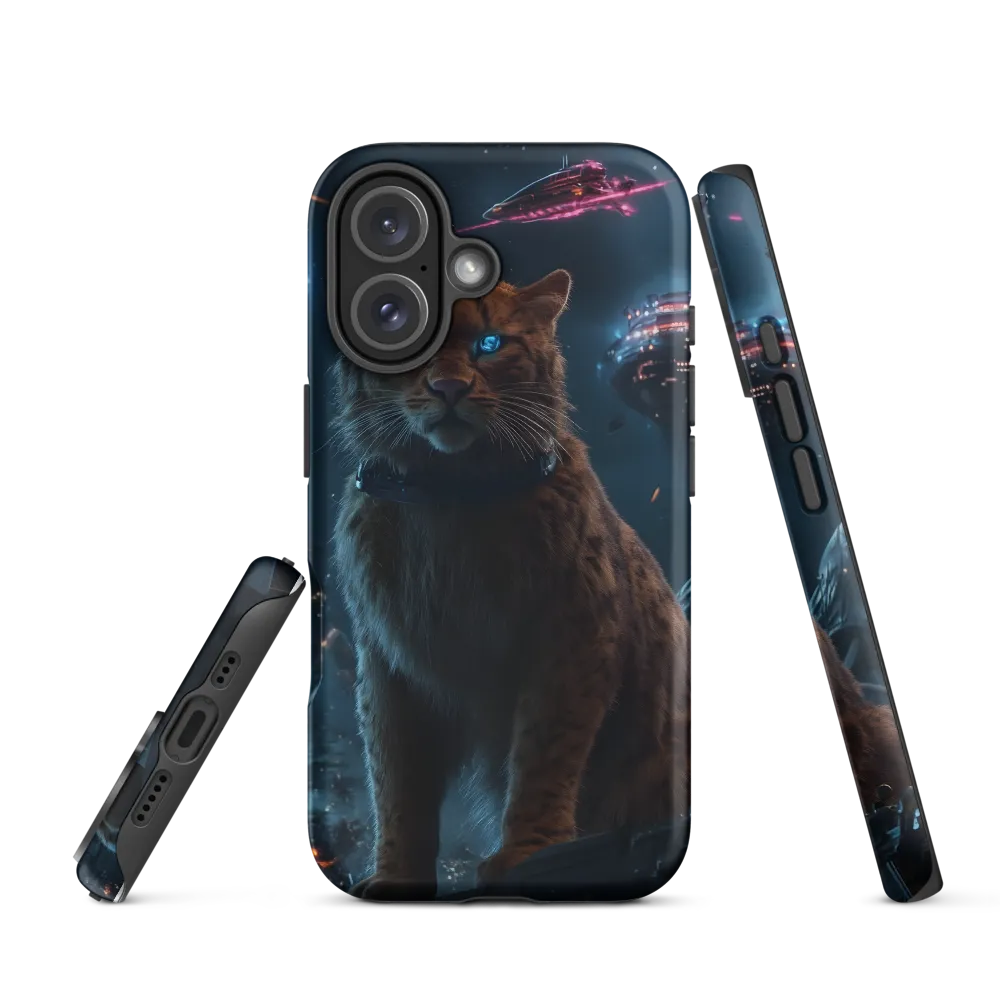 Cosmic Sentinel: The Majestic Panther | Phone Case |  16 | Tough Case | Matte