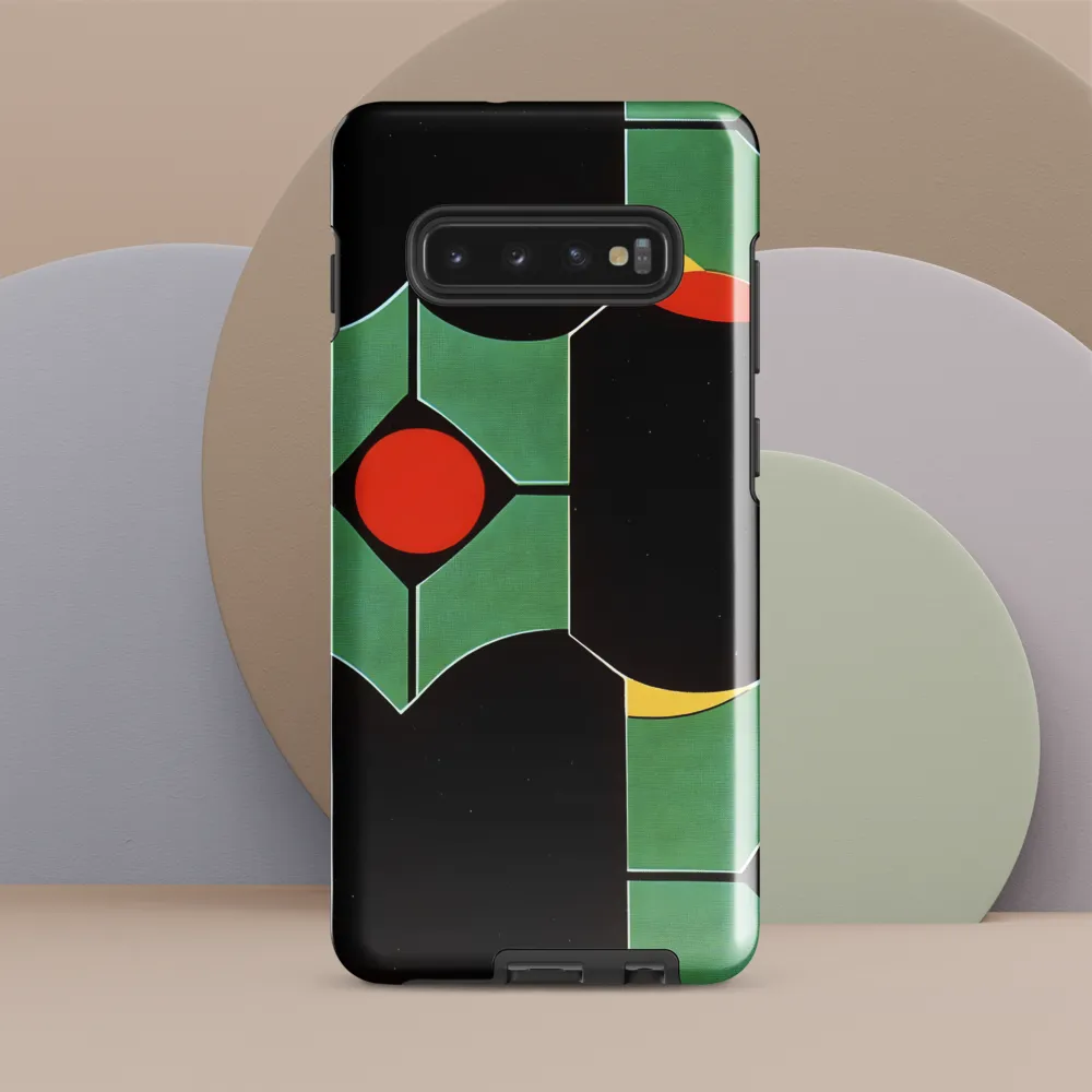 Dynamic Geometric Harmony | Phone Case |  S10 Plus | Tough Case | Glossy