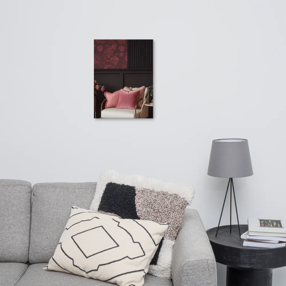 Elegance in Contrast: A Modern Interior Design | Canvas | 18″×24″