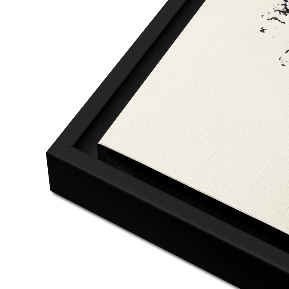 Whispers of Solitude | Canvas with Black Frame | 24″×36″