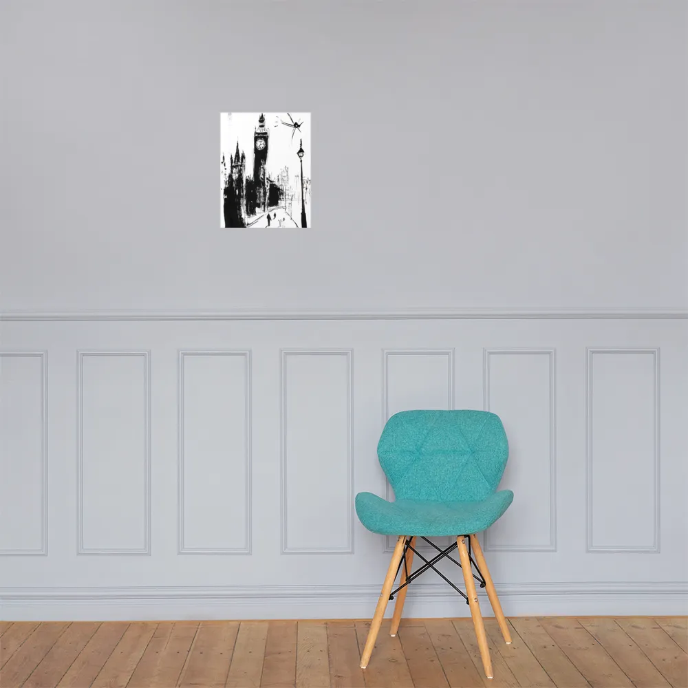 Clock Tower in Motion | Poster | 11″×14″