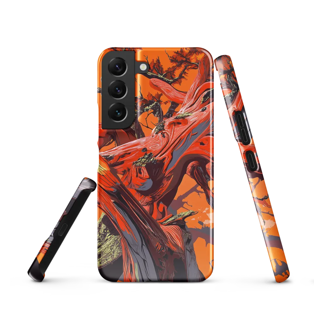 Life in Motion: An Abstract Tree | Phone Case |  S22 | Snap Case | Glossy