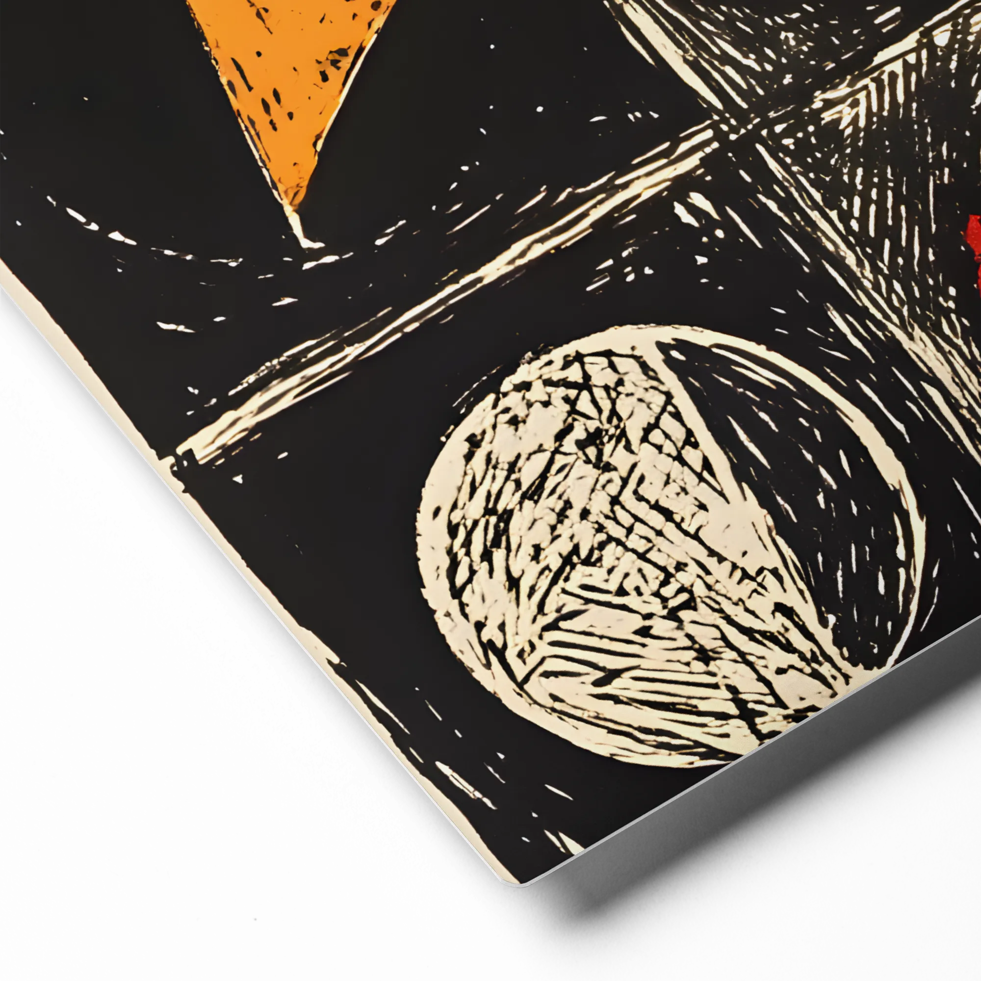 Abstract Block Circles 
 Metal Print | 12″x 12″