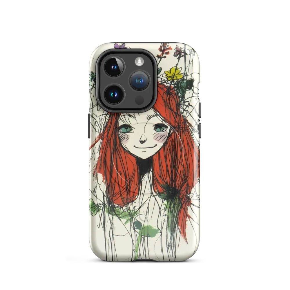 Whimsical Floral Portrait