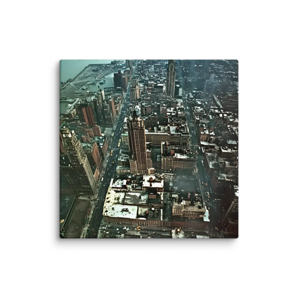Aerial Symphony of Urban Life | Canvas | 32″×32″