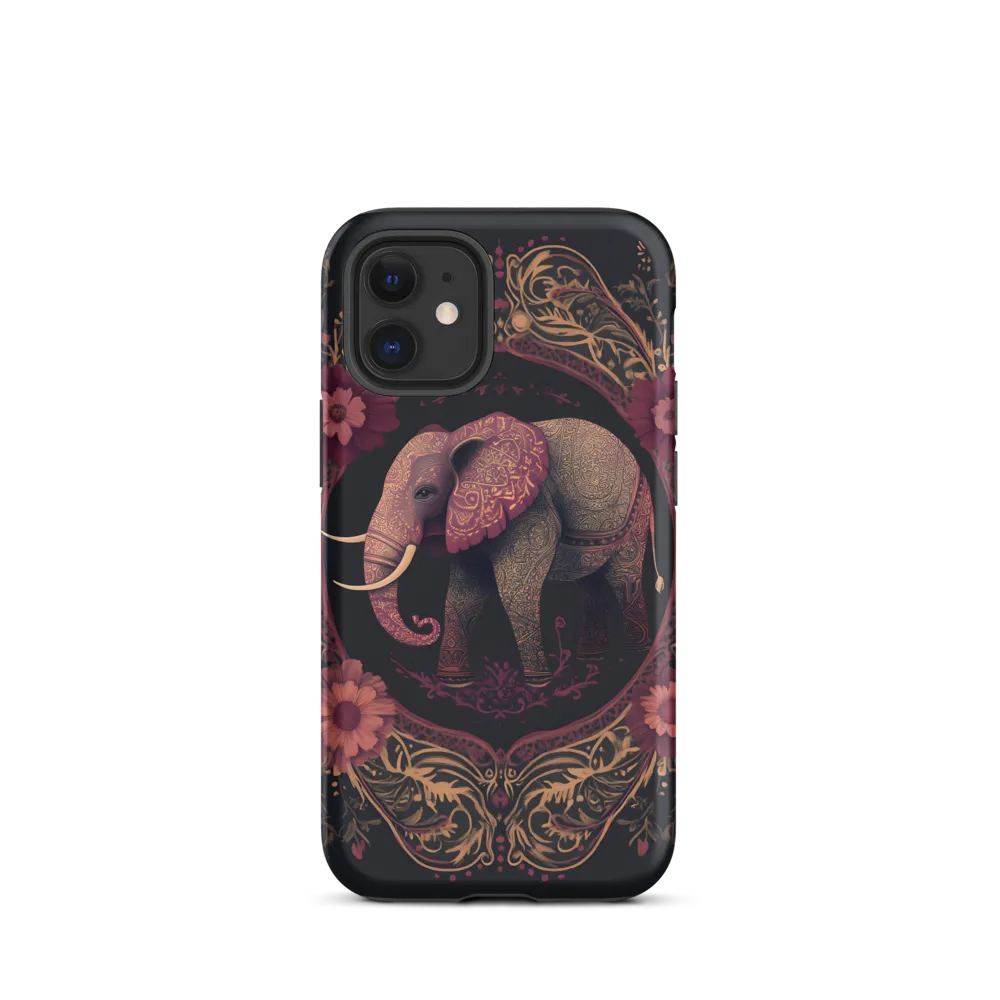 Regal Reverie: The Ornate Elephant | Phone Case |  12 mini | Tough Case | Matte