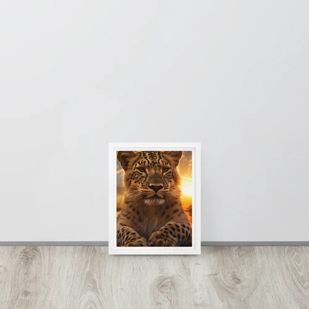 Regal Presence: The Leopard at Sunset