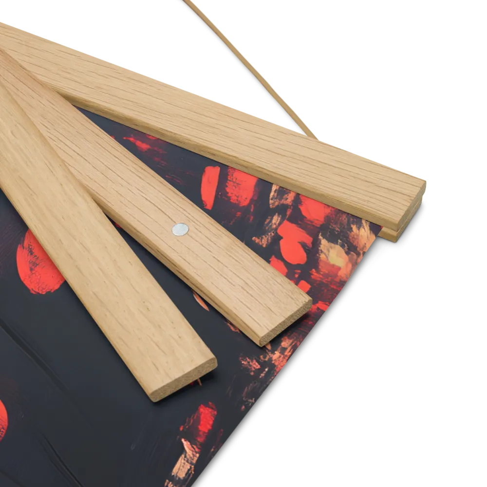 Whispers of Melancholy | Poster With Oak Wood Hanger | 16″×16″