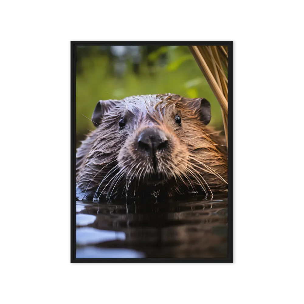 Emergence of the Beaver | Canvas with Black Frame | 20″×28″