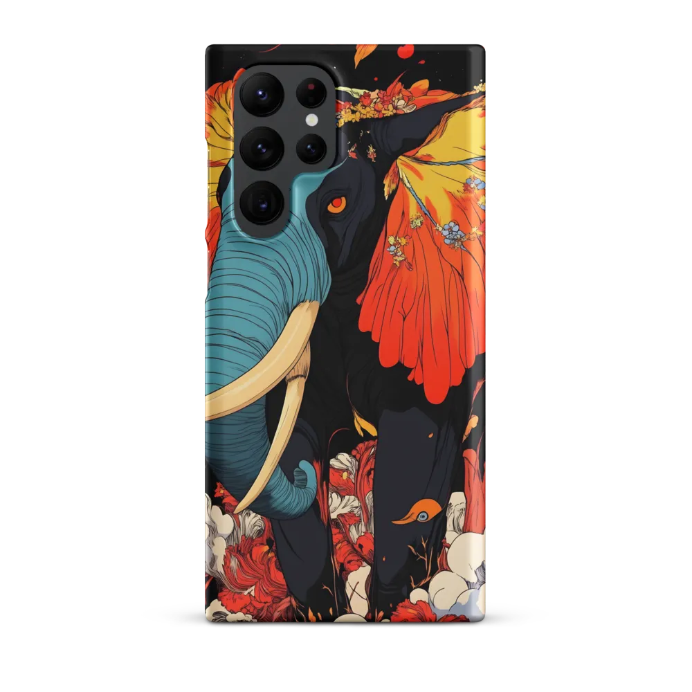 Majesty of the Floral Elephant | Phone Case |  S22 Ultra | Snap Case | Matte