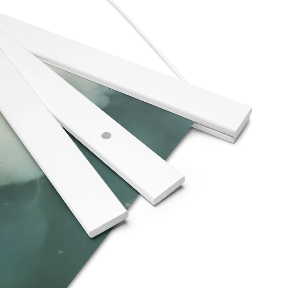 Clouded Thoughts | Poster With White Wood Hanger | 18″×18″