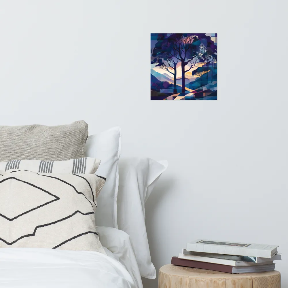 Tranquil Geometry: A Journey Through Color | Poster | 12″×12″