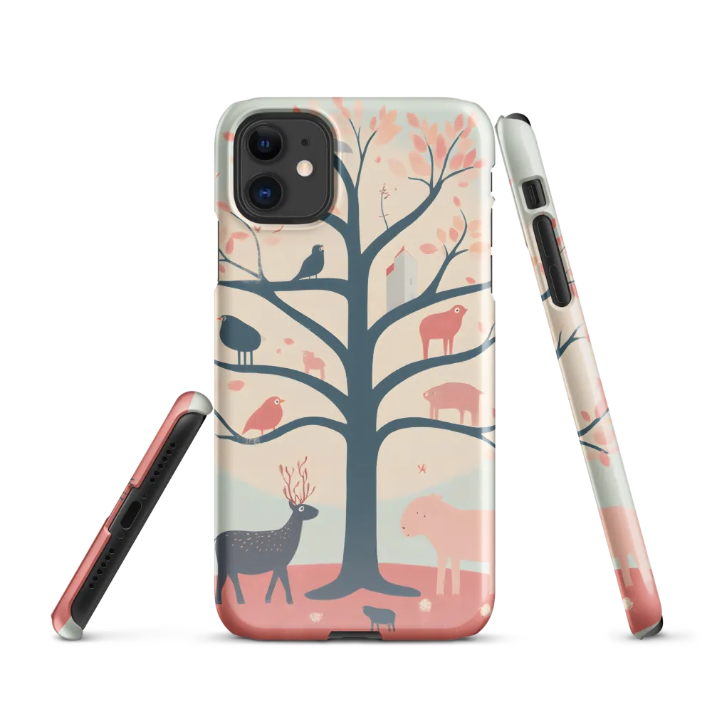 Whimsical Tree with Playful Creatures