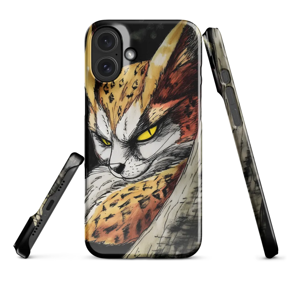Fierce Gaze of the Wild Cat