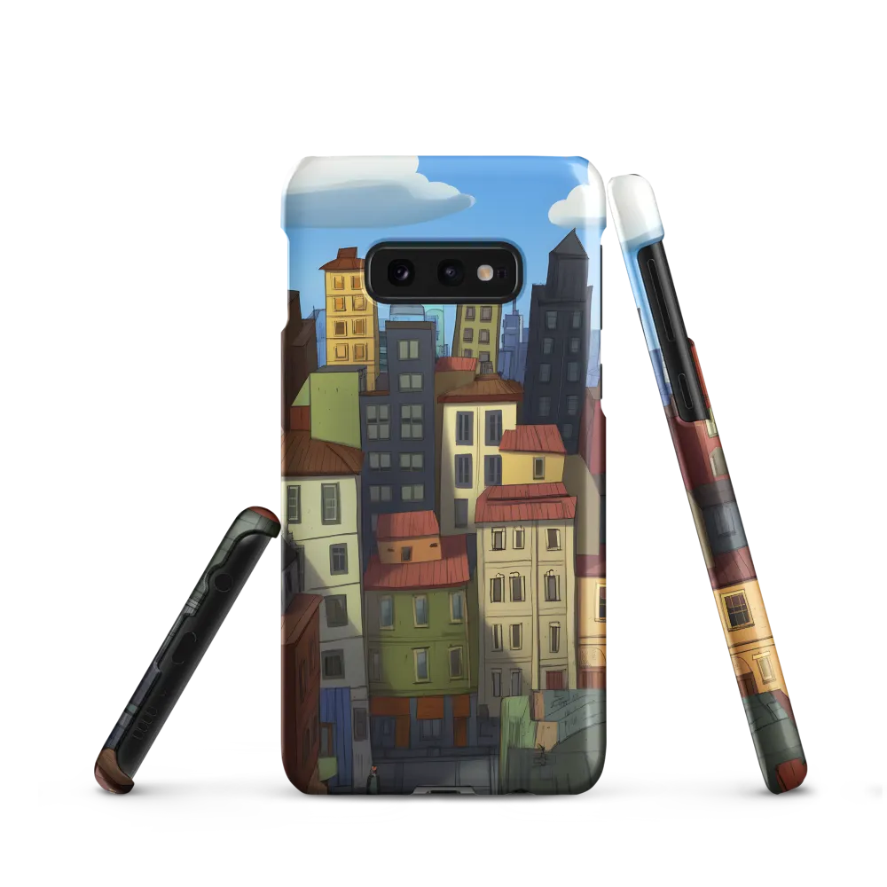 Urban Symphony: A Colorful Cityscape | Phone Case |  S10e | Snap Case | Matte