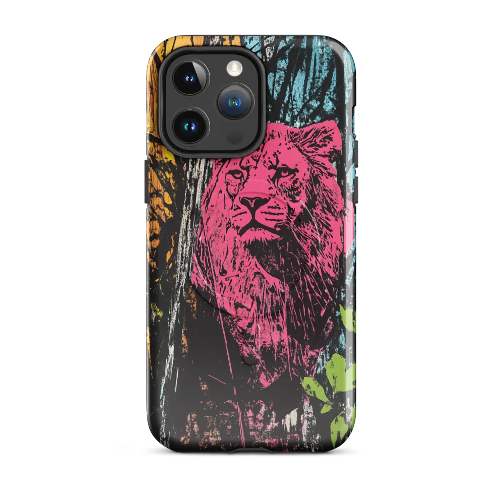 Fierce Vibrance: The Pink Lion