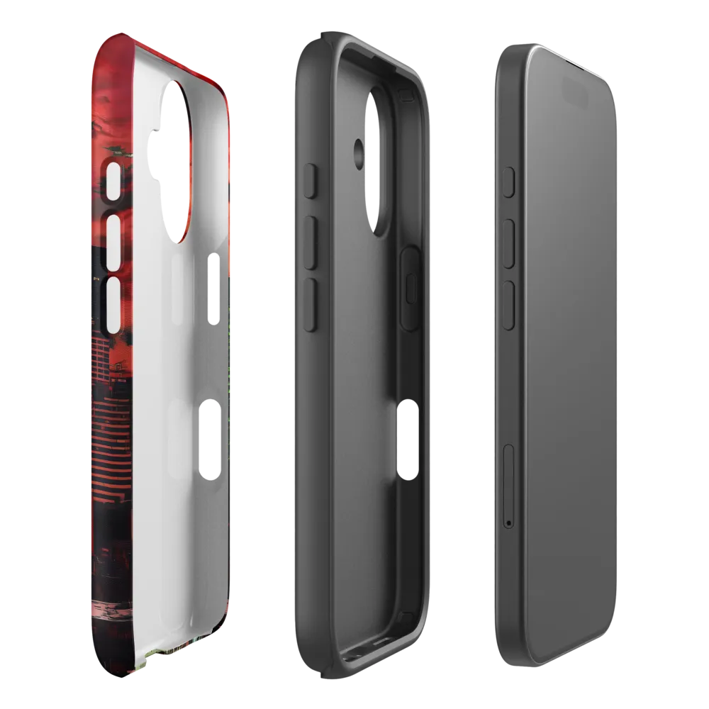 Red City Under Threat | Phone Case |  16 | Tough Case | Matte