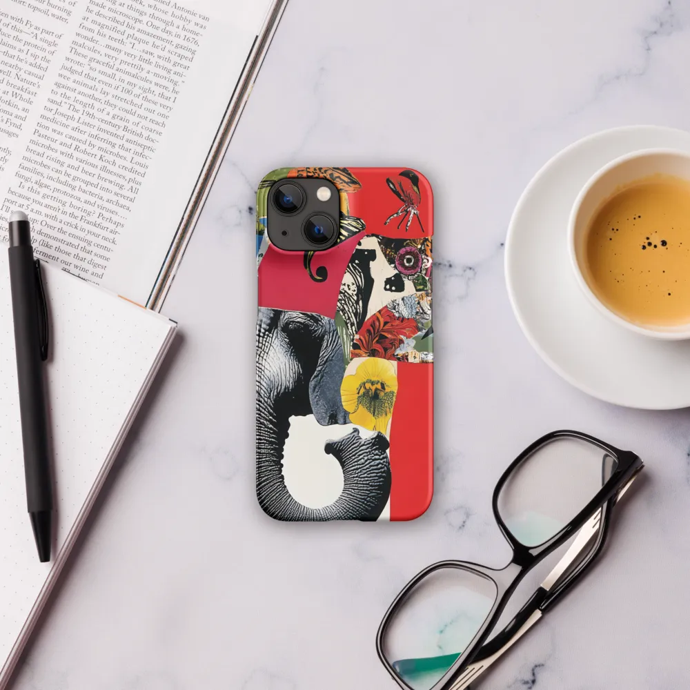 Whimsical Elephant: A Vibrant Collage of Life