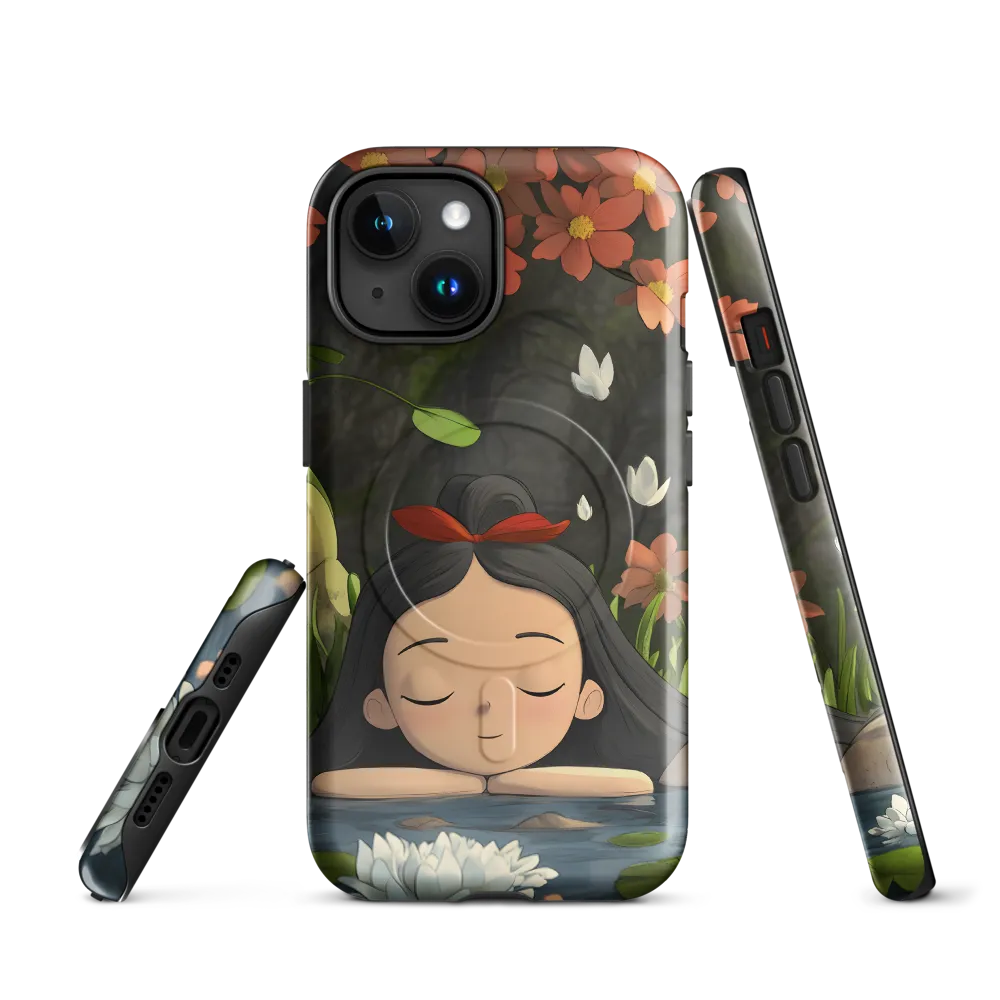Tranquility by the Waterside | Phone Case |  15 | MagSafe® Tough Case | Glossy