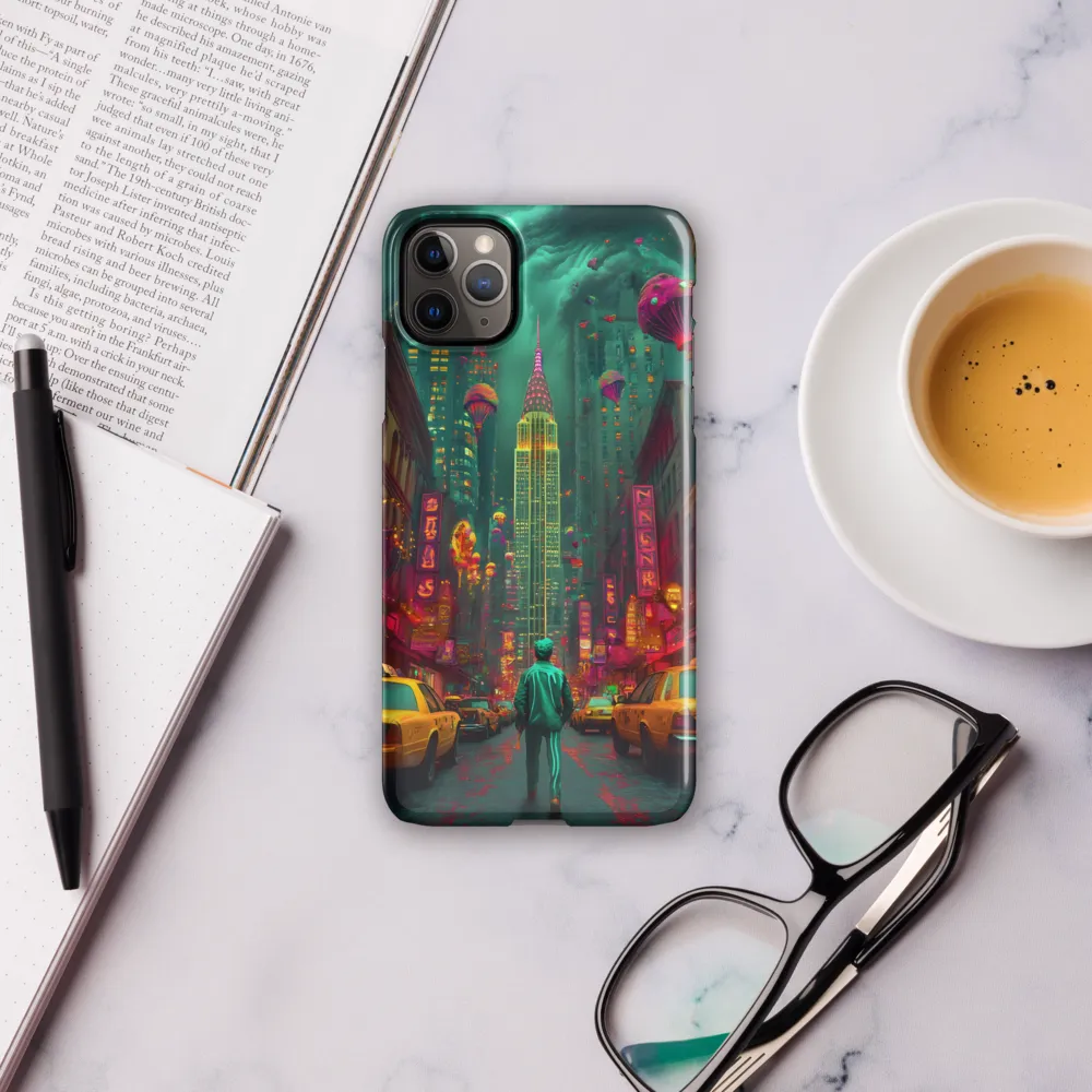 Neon Dreams: A Surreal Urban Journey | Phone Case |  11 Pro Max | Snap Case | Glossy