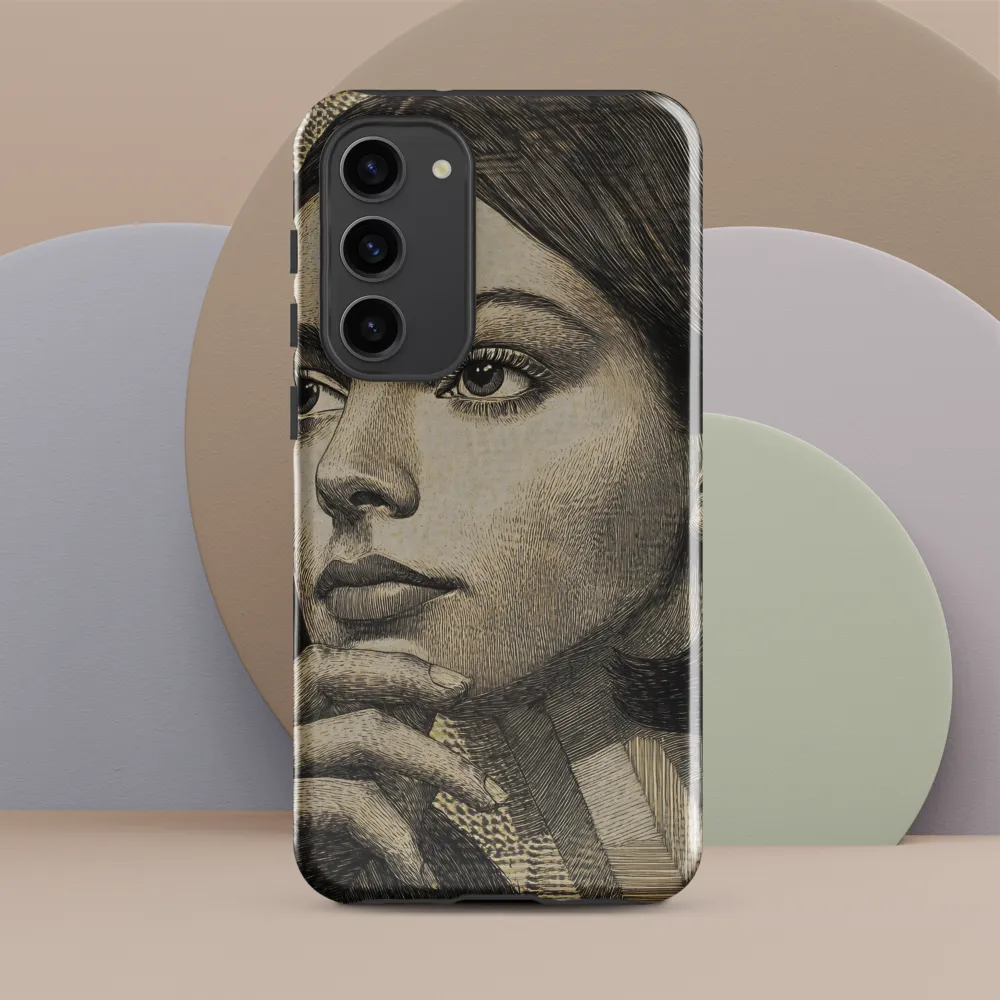 Contemplative Reflection | Phone Case |  S23 Plus | Tough Case | Glossy