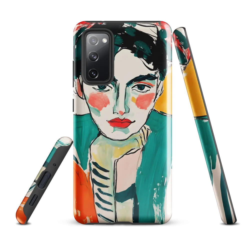 Contemplative Portrait in Bold Hues