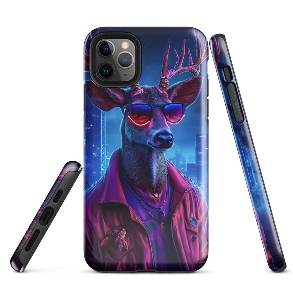 Urban Serenade: The Cool Deer | Phone Case |  11 Pro Max | Tough Case | Glossy