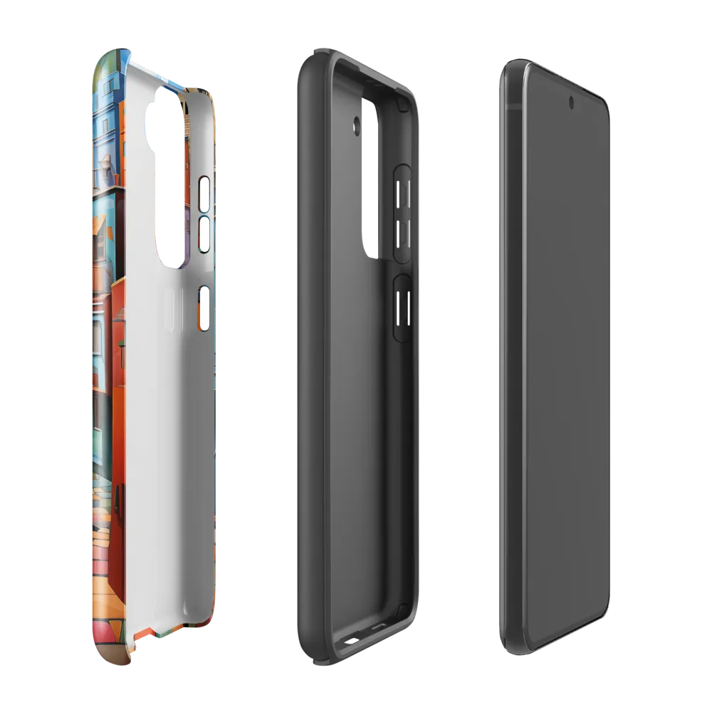 Vibrant Cityscape: A Kaleidoscope of Colors | Phone Case |  S21 FE | Tough Case | Glossy