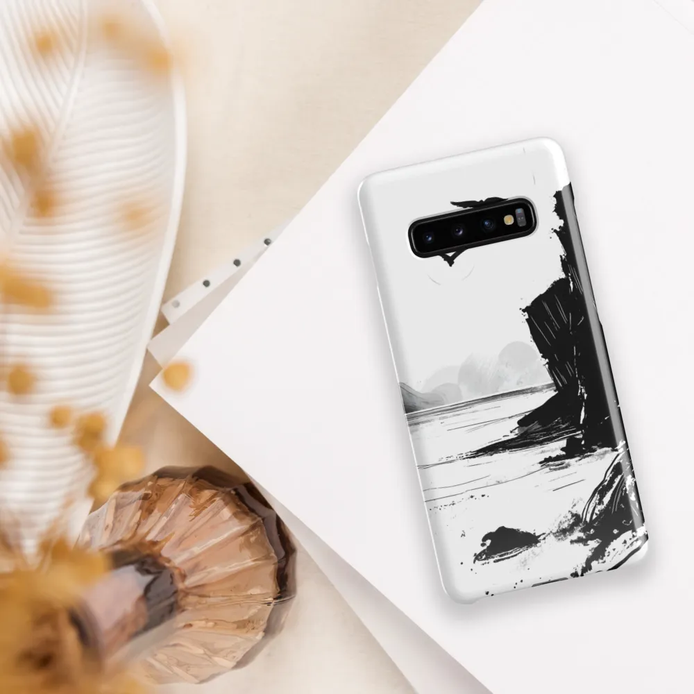 Ethereal Heights: A Minimalist Landscape | Phone Case |  S10 Plus | Snap Case | Glossy