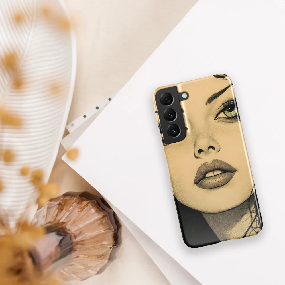 Enigmatic Gaze | Phone Case |  S22 | Snap Case | Glossy