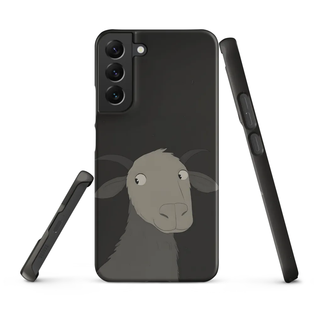 Whimsical Goat in Darkness