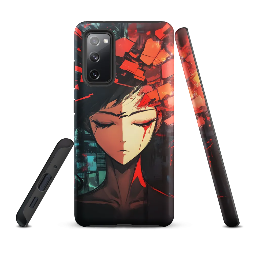 Fragmented Mind: The Silent Struggle | Phone Case |  S20 FE | Tough Case | Matte